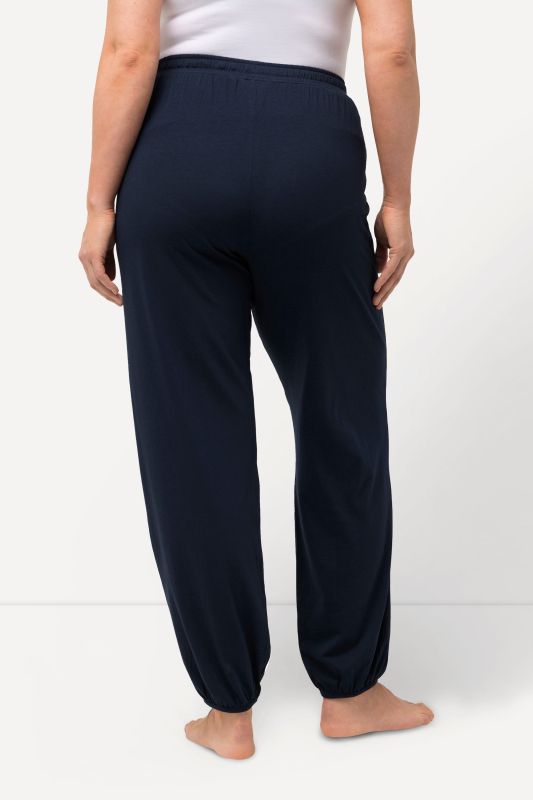 Pantalon de pyjama en modal mélangé, coupe droite et taille élastique