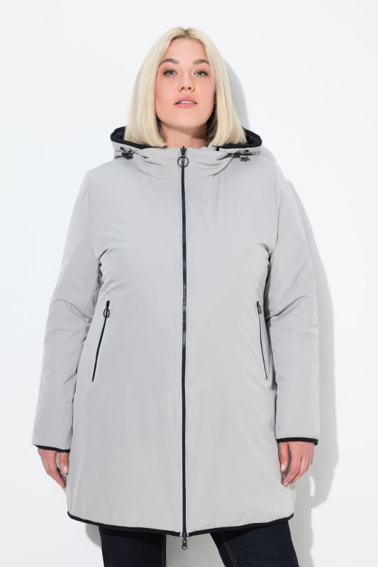 Veste matelassée réversible HYPRAR, élément réfléchissant, fermeture Éclair à double sens