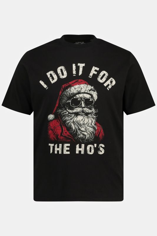 T-shirt  à manches courtes, col rond et imprimé de Noël