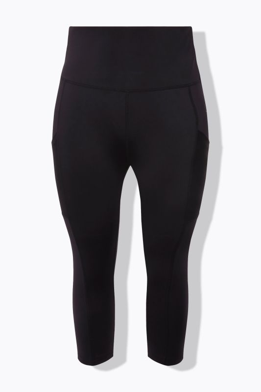 Legging 3/4 à taille haute. Longueur au mollet. Séchage rapide