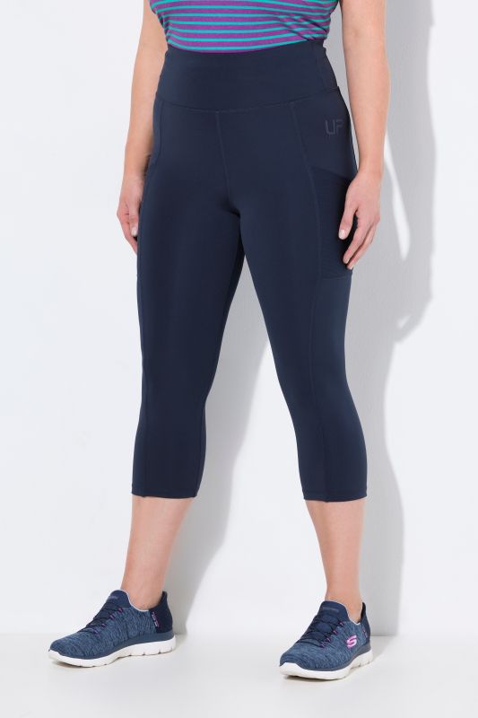 Legging 3/4 à taille haute. Longueur au mollet. Séchage rapide