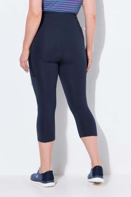 Legging 3/4 à taille haute. Longueur au mollet. Séchage rapide