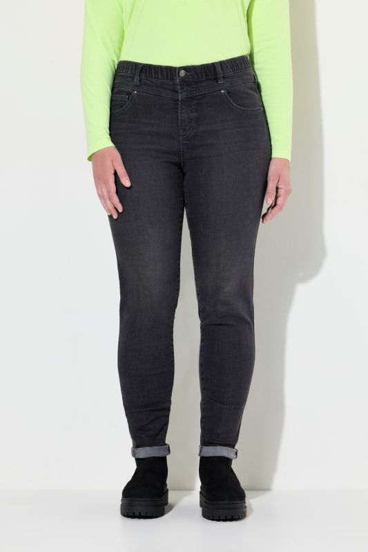 Jean taille haute, coupe Slim Fit