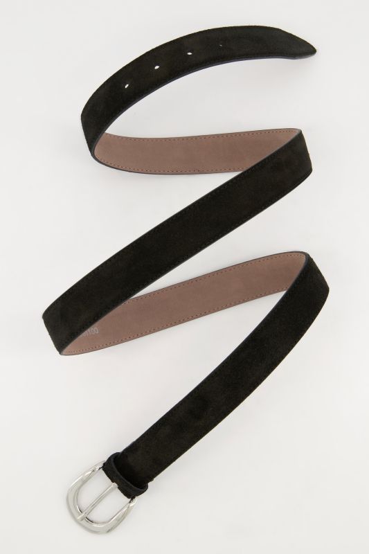 Ceinture aspect cuir suédé, boucle en métal