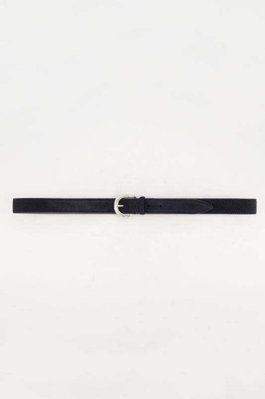 Ceinture aspect cuir suédé, boucle en métal