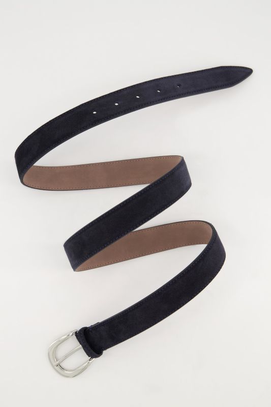 Ceinture aspect cuir suédé, boucle en métal