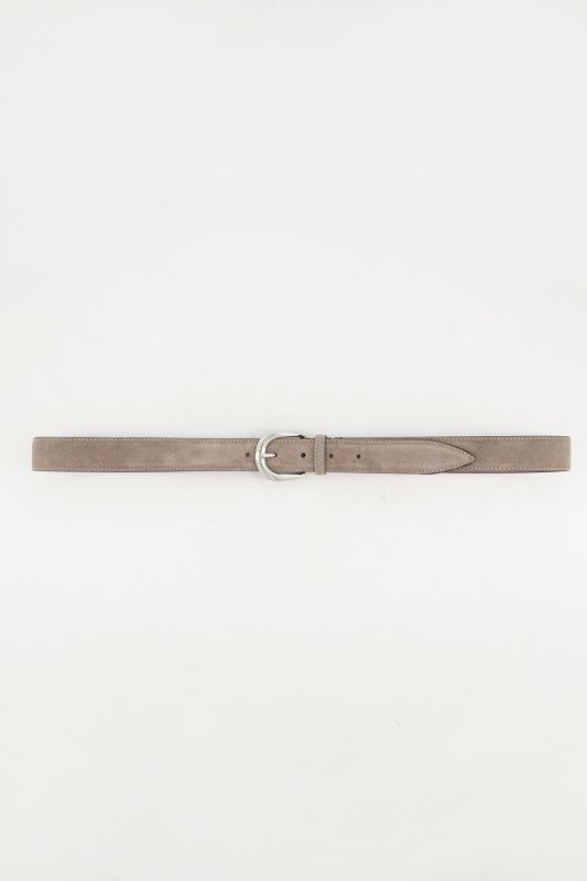 Ceinture aspect cuir suédé, boucle en métal
