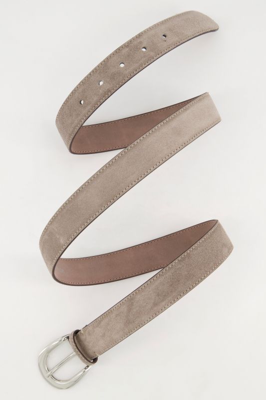 Ceinture aspect cuir suédé, boucle en métal