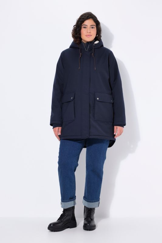 Veste technique matelassée HYPRAR, tissu imperméable (colonne d'eau 5 000 mm), polaire douce et confortable