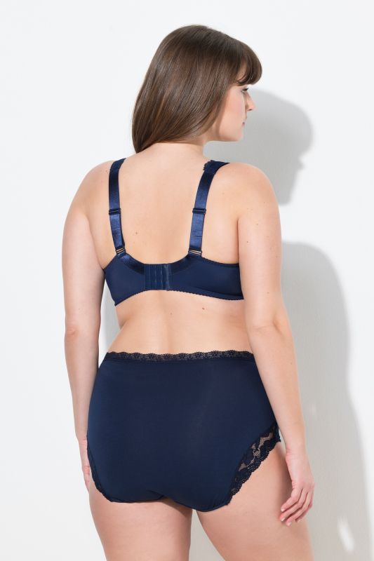 Soutien-gorge avec dentelle, armatures et bretelles larges - bonnets B-F