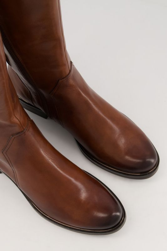 Bottes Caprice, cuir nappa et empiècement stretch, largeur G