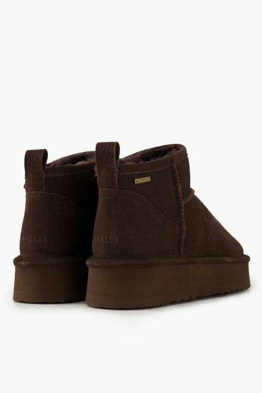 Bottines en peau d'agneau Axelda, matière hydrofuge, largeur H