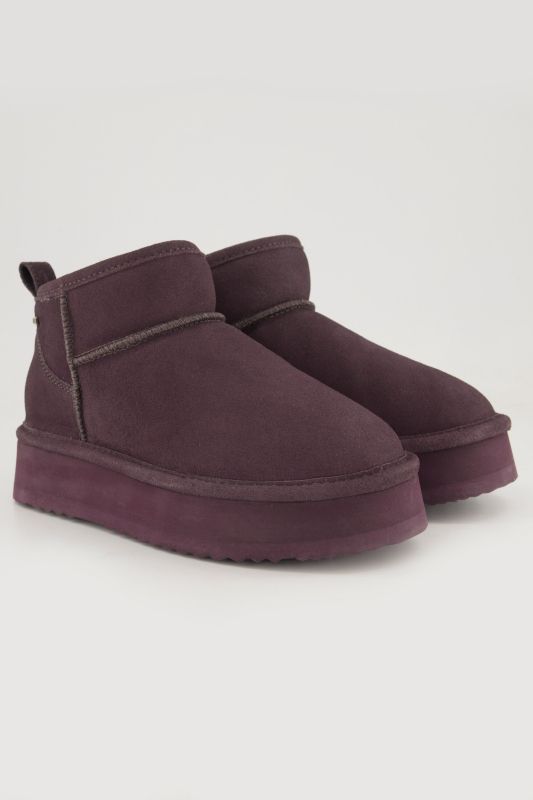 Bottines en peau d'agneau Axelda, matière hydrofuge, largeur H