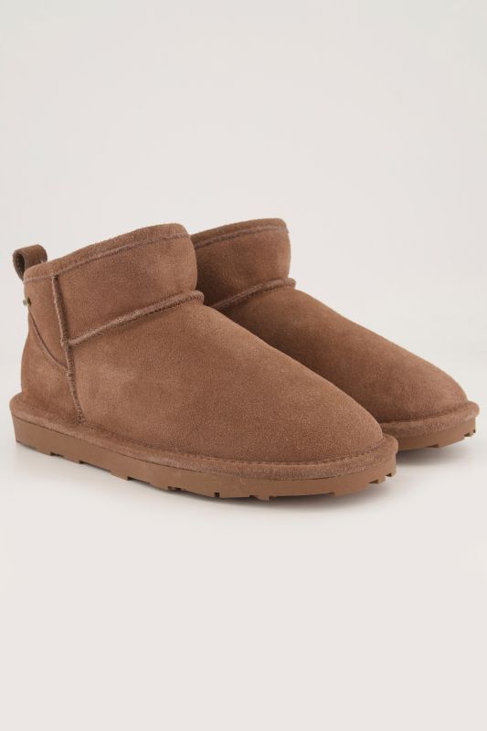 Boots en peau d'agneau Axelda, matière déperlante - largeur H