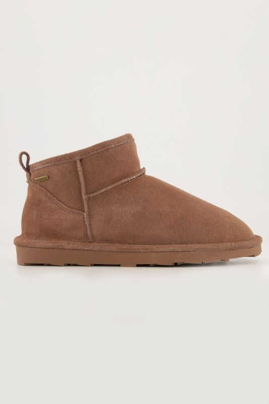Boots en peau d'agneau Axelda, matière déperlante - largeur H