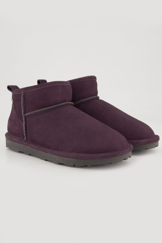 Boots en peau d'agneau Axelda, matière déperlante - largeur H