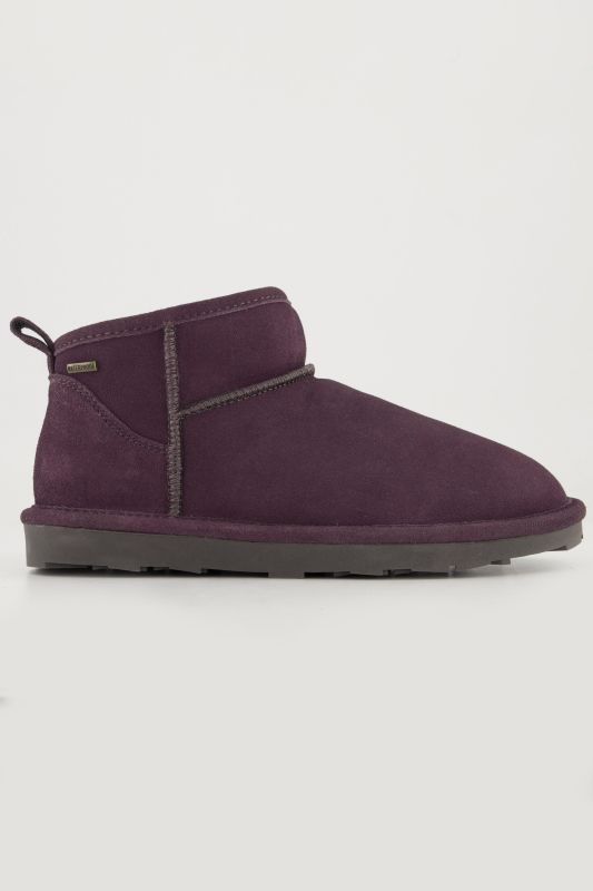 Boots en peau d'agneau Axelda, matière déperlante - largeur H
