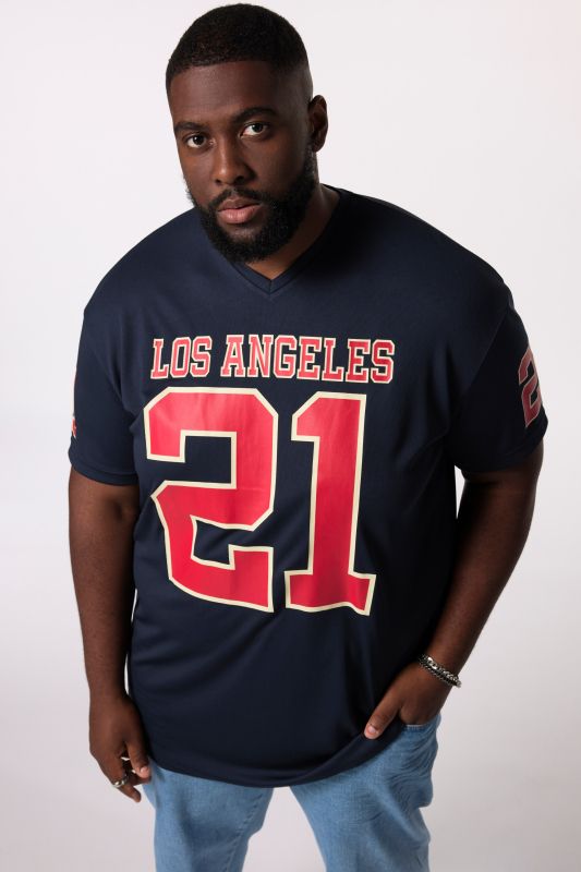 T-shirt STHUGE oversized à manches courtes, avec imprimé Football - jusqu'au 8 XL