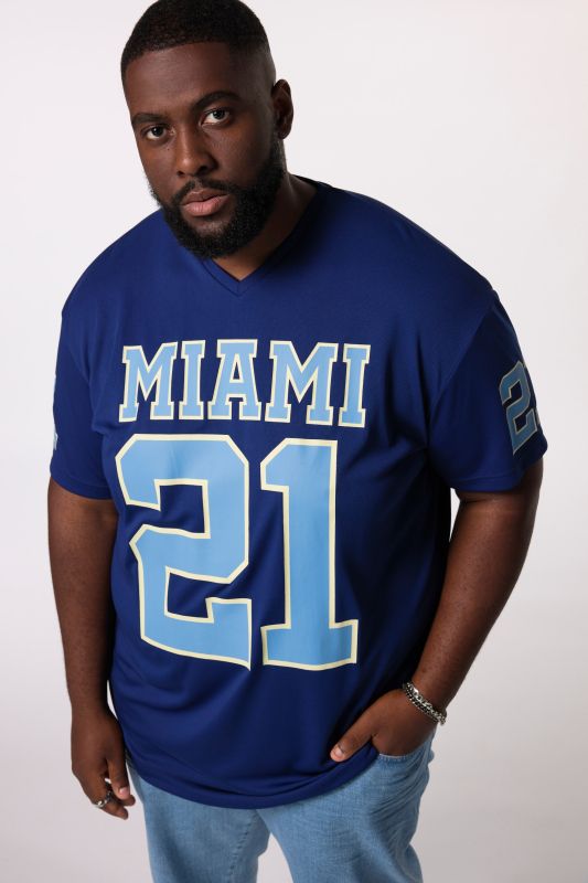 T-shirt STHUGE oversized à manches courtes, avec imprimé Football - jusqu'au 8 XL
