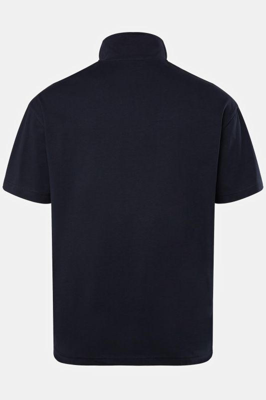 Polo STHUGE à manches courtes et fermeture zippée. Jusqu'au 8XL.