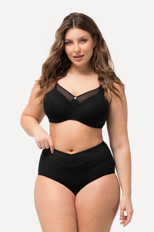Culotte maxi sculptante. Taille haute et large en mesh