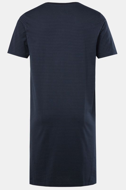 Chemise de nuit à rayures henley - jusqu'au 8 XL
