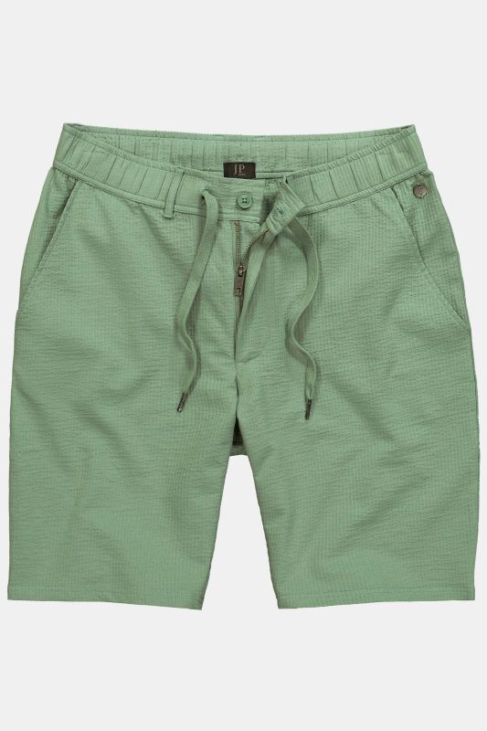 Bermuda JP 1880 en seersucker, bouton et fermeture zippée, 4 poches - jusqu'au 8 XL