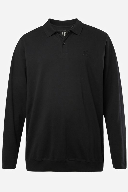 Polo JP 1880 ventre confort, coupe Basic, manches longues et tissu piqué - du XXL au 8&nbsp