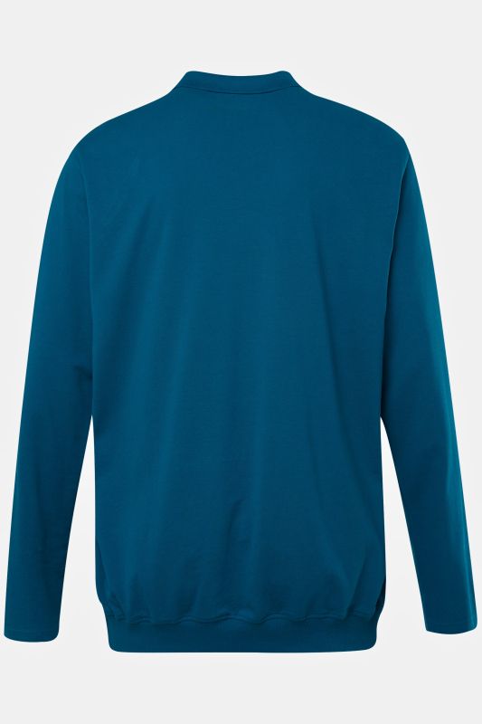 Polo JP 1880 ventre confort, coupe Basic, manches longues et tissu piqué - du XXL au 8&nbsp