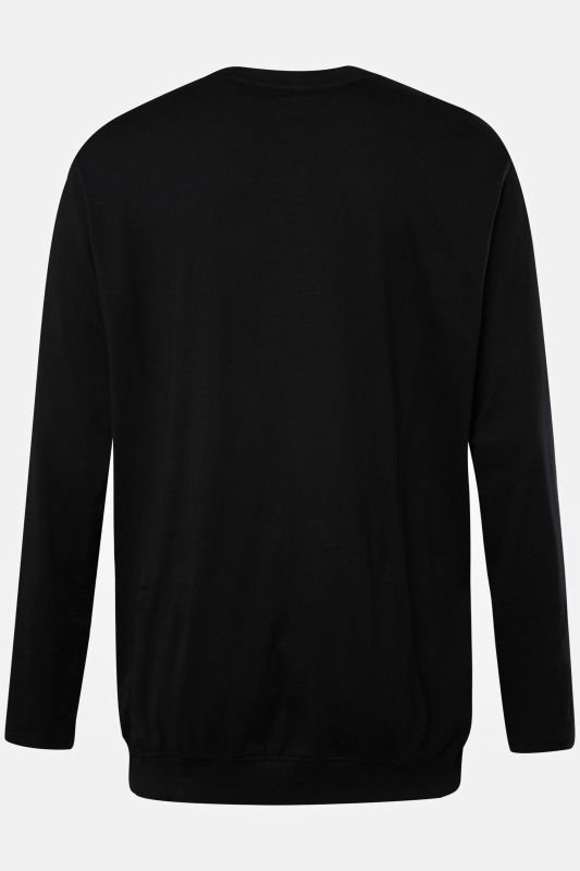T-shirt manches longues et col rond, ventre confort, collection Basic - jusqu'au 8 XL