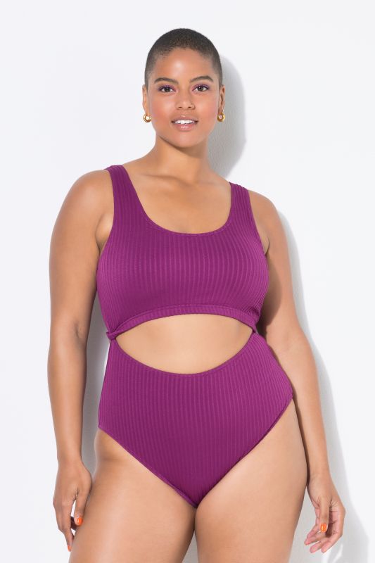 Maillot de bain 1 pièce esprit bikini, avec coques souples