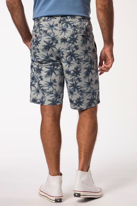 Bermuda à taille élastique etimprimé all-over - jusqu'au 8 XL
