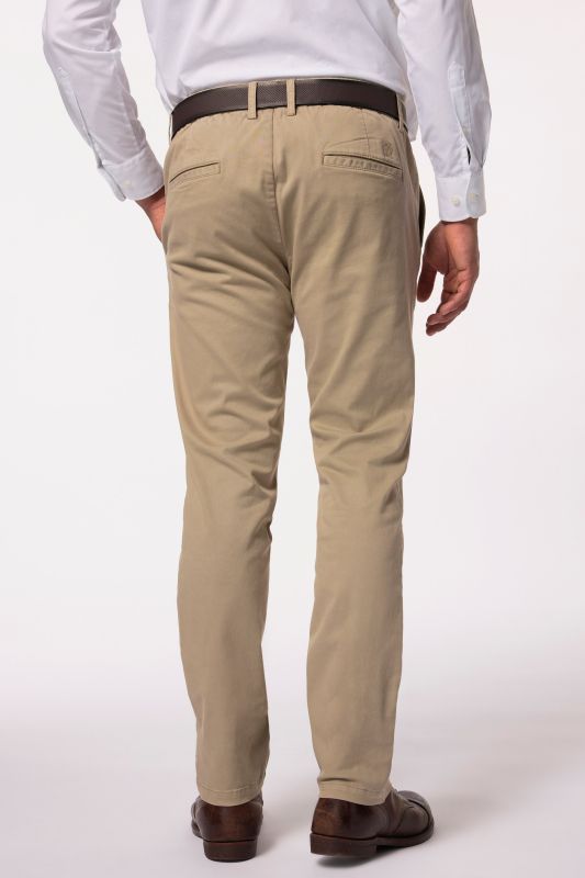 Pantalon chino FLEXNAMIC®, taille élastique et pinces, coupe Straight Fit tendance