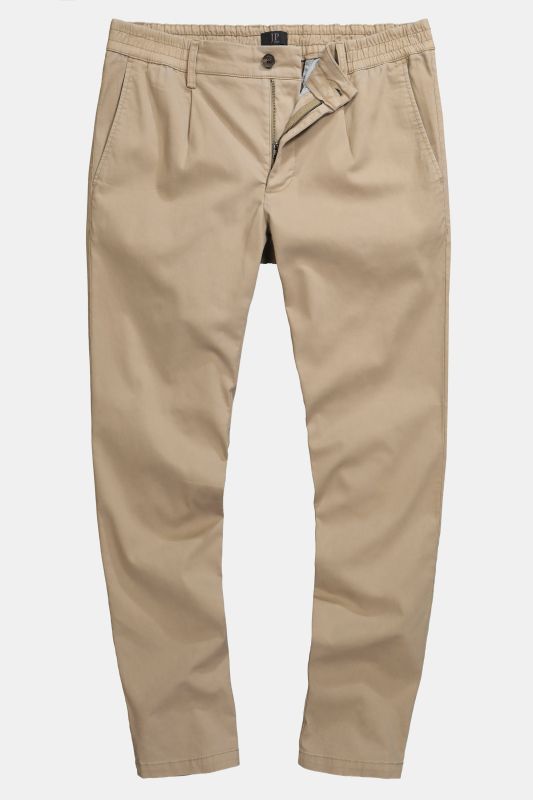 Pantalon chino FLEXNAMIC®, taille élastique et pinces, coupe Straight Fit tendance