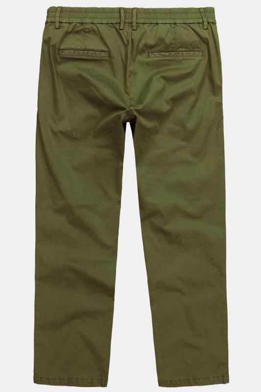 Pantalon chino FLEXNAMIC®, taille élastique et pinces, coupe Straight Fit tendance