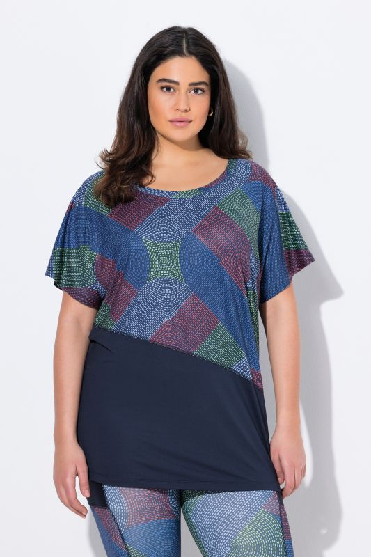 T-shirt de sport oversize. Manches courtes. Matière recyclée