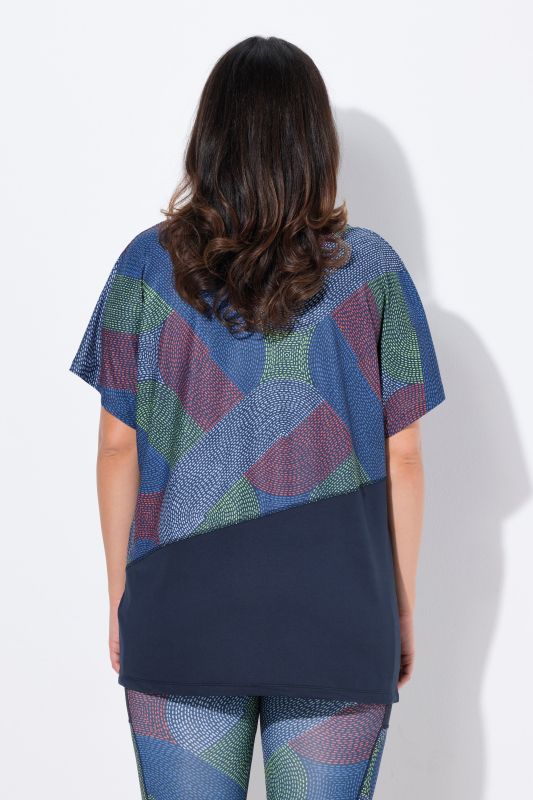 T-shirt de sport oversize. Manches courtes. Matière recyclée