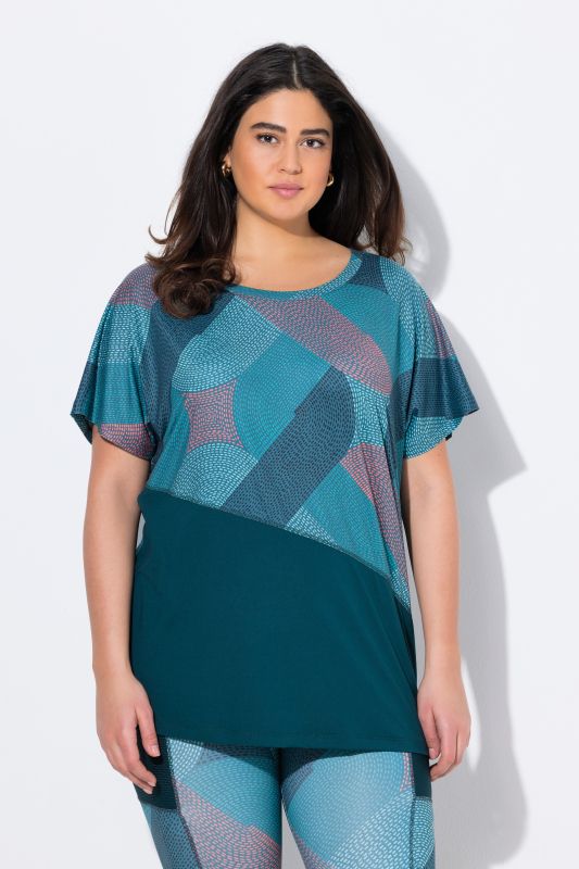 T-shirt de sport oversize. Manches courtes. Matière recyclée