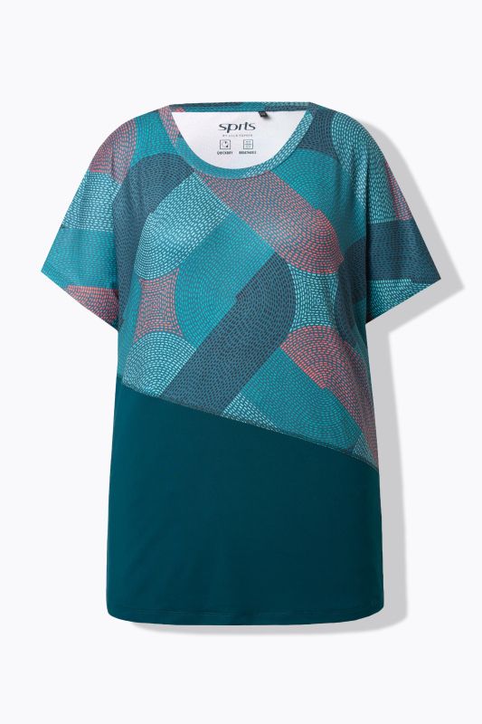 T-shirt de sport oversize. Manches courtes. Matière recyclée