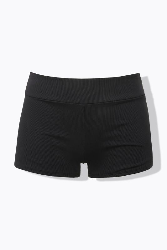 Short hipster de bain. Coupe Tight Fit. Taille haute élastique