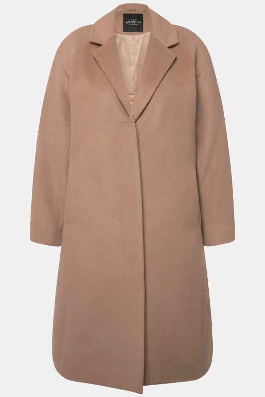Manteau point sellier, col à revers et patte de boutonnage