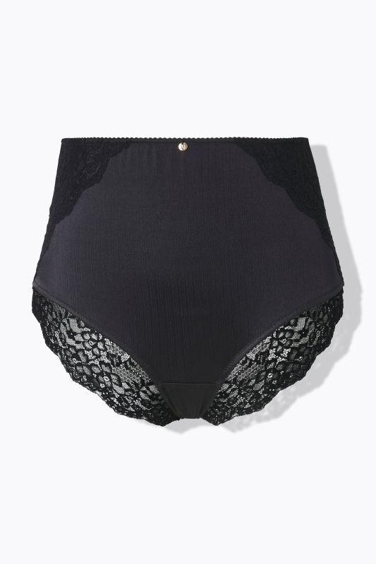 Culotte maxi en satin, dentelle à l'arrière