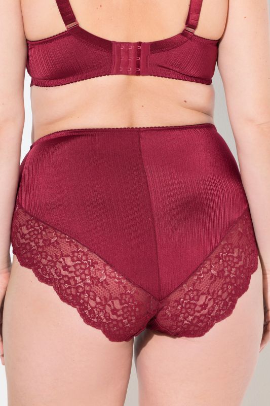 Culotte maxi en satin, dentelle à l'arrière