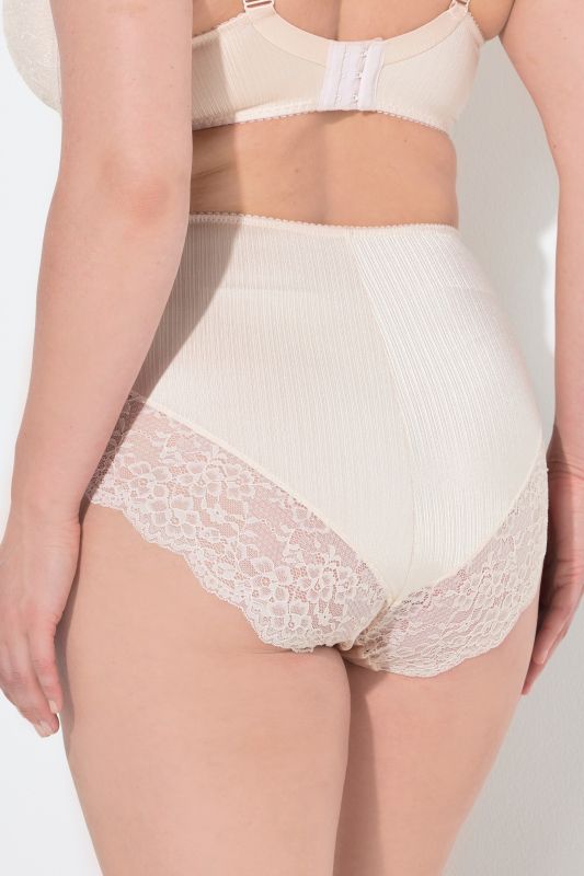 Culotte maxi en satin, dentelle à l'arrière