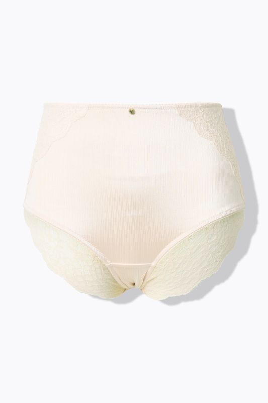 Culotte maxi en satin, dentelle à l'arrière