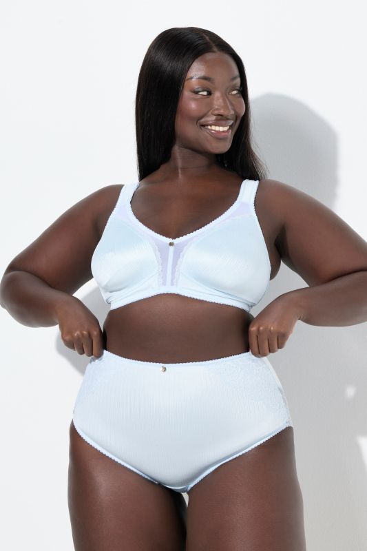 Culotte maxi en satin, dentelle à l'arrière