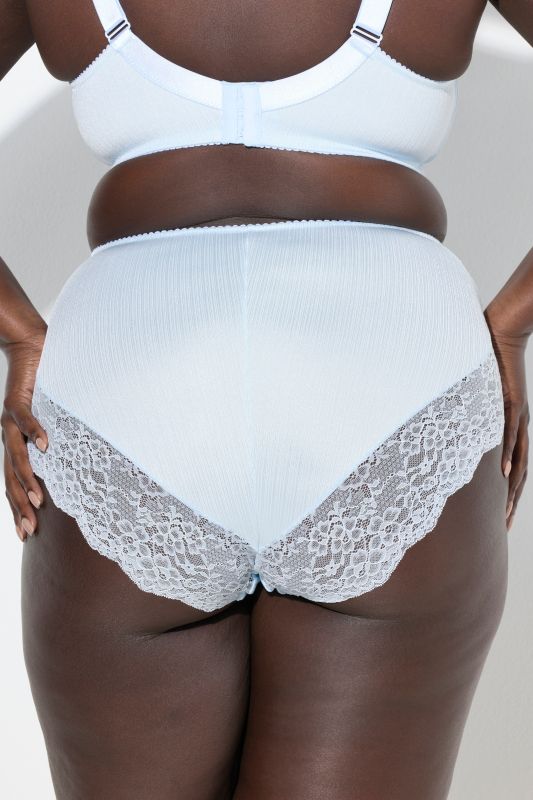 Culotte maxi en satin, dentelle à l'arrière