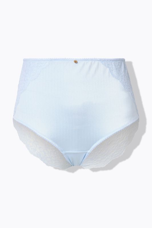 Culotte maxi en satin, dentelle à l'arrière