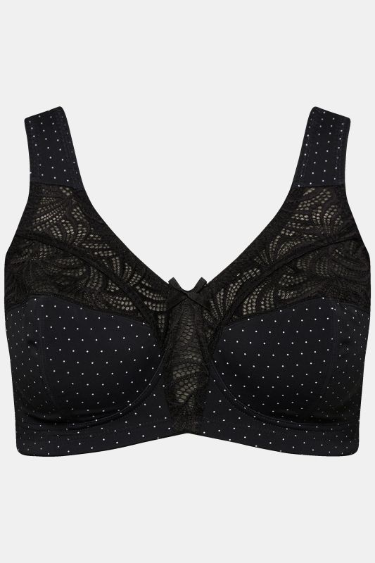 Soutien-gorge de maintien. Sans armatures. Dentelle - bonnet C-F