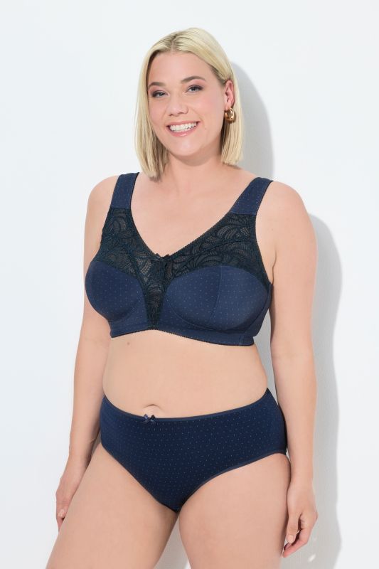 Soutien-gorge de maintien. Sans armatures. Dentelle - bonnet C-F